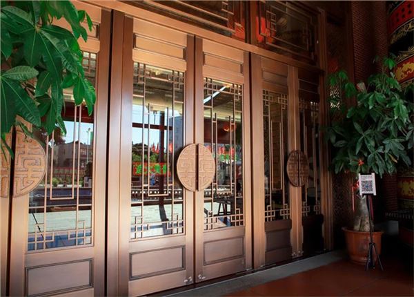 西安玻璃铜门来旺良品堂，适用商铺门面展厅