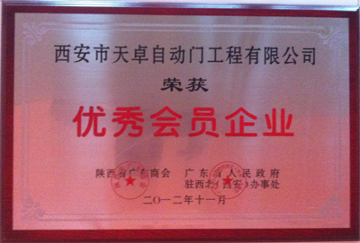 天卓铜门：陕西省广东商会优秀会员企业
