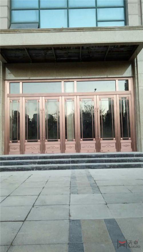 商场玻璃铜门
