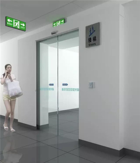 纯玻璃自动门2