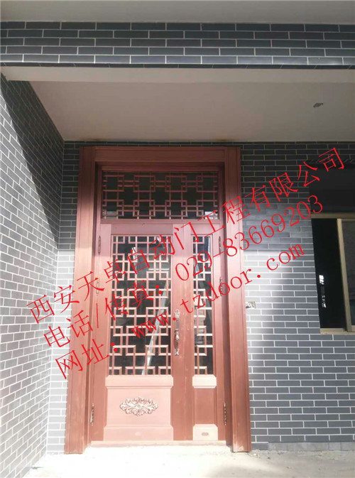西安玻璃铜门-礼泉李总别墅