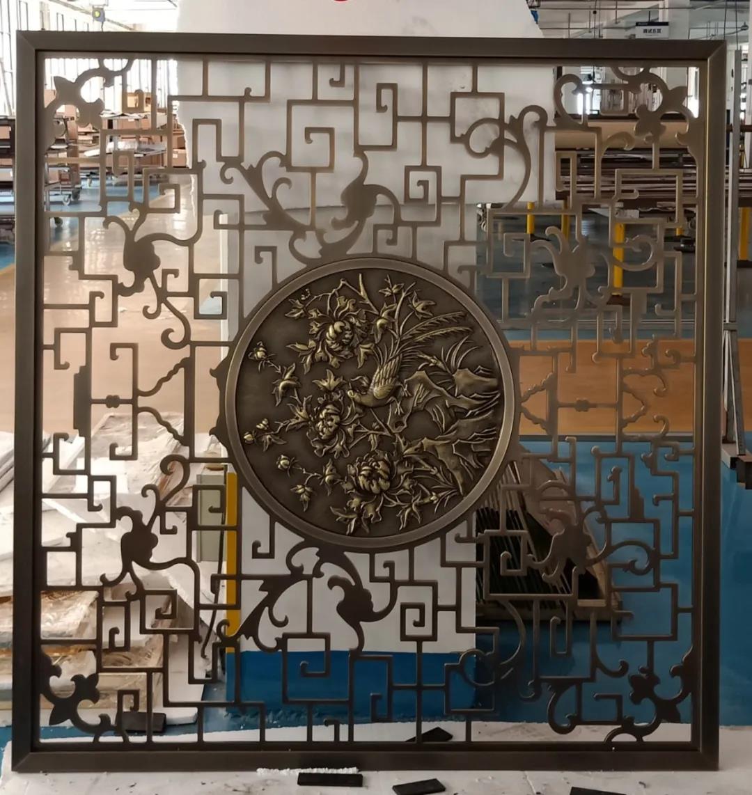 西安天卓铜屏风作品